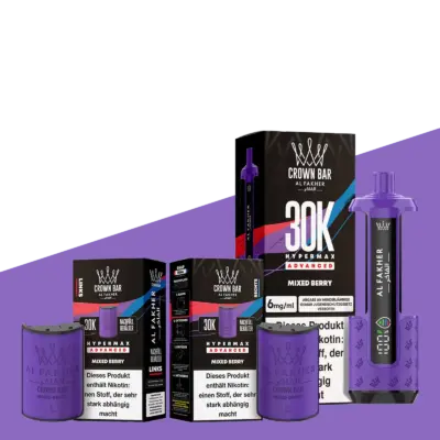 Mixed Berry VE: 10 Pods + 5 Akkus