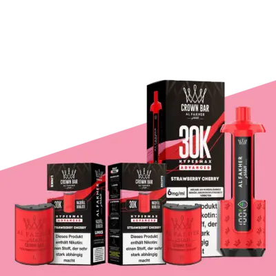 Strawberry Cherry VE: 10 Pods + 5 Akkus