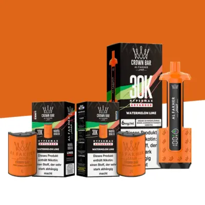 Watermelon Lime VE: 10 Pods + 5 Akkus