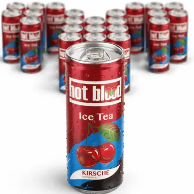 Hot Blood Ice Tea Kirsche VE: 24 Dosen a 0,33l