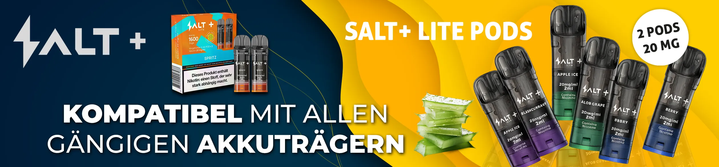 Salt Pods mit 2% Nikotin – Headerbild