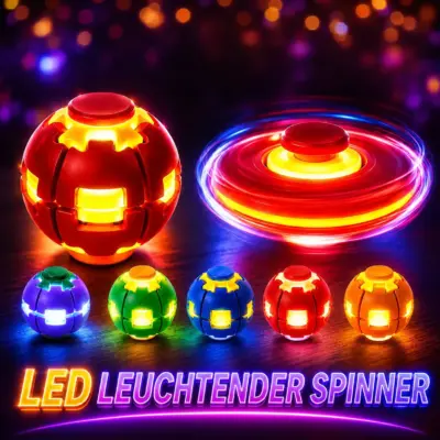 3D Spinner mit LED VE: 12 Stück