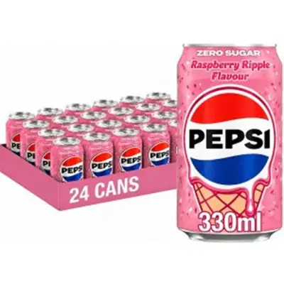 Pepsi - Raspberry Ripple Zero UK VE: 24 x 330ml