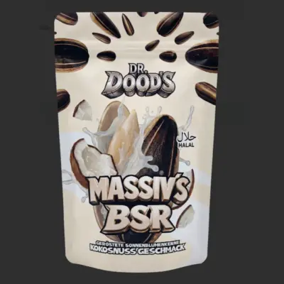 Dr. Doods Massiv´s BSR Geröstete Sonnenblumenkerne Kokosnuss Geschmack VE: 48 x 100g