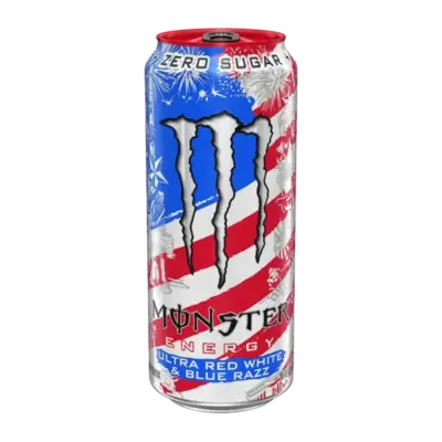 Monster Ultra Red White & Blue Razz VE: 24 x 473ml