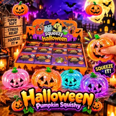 Squishy Halloween Pumpkin VE: 12 Stück