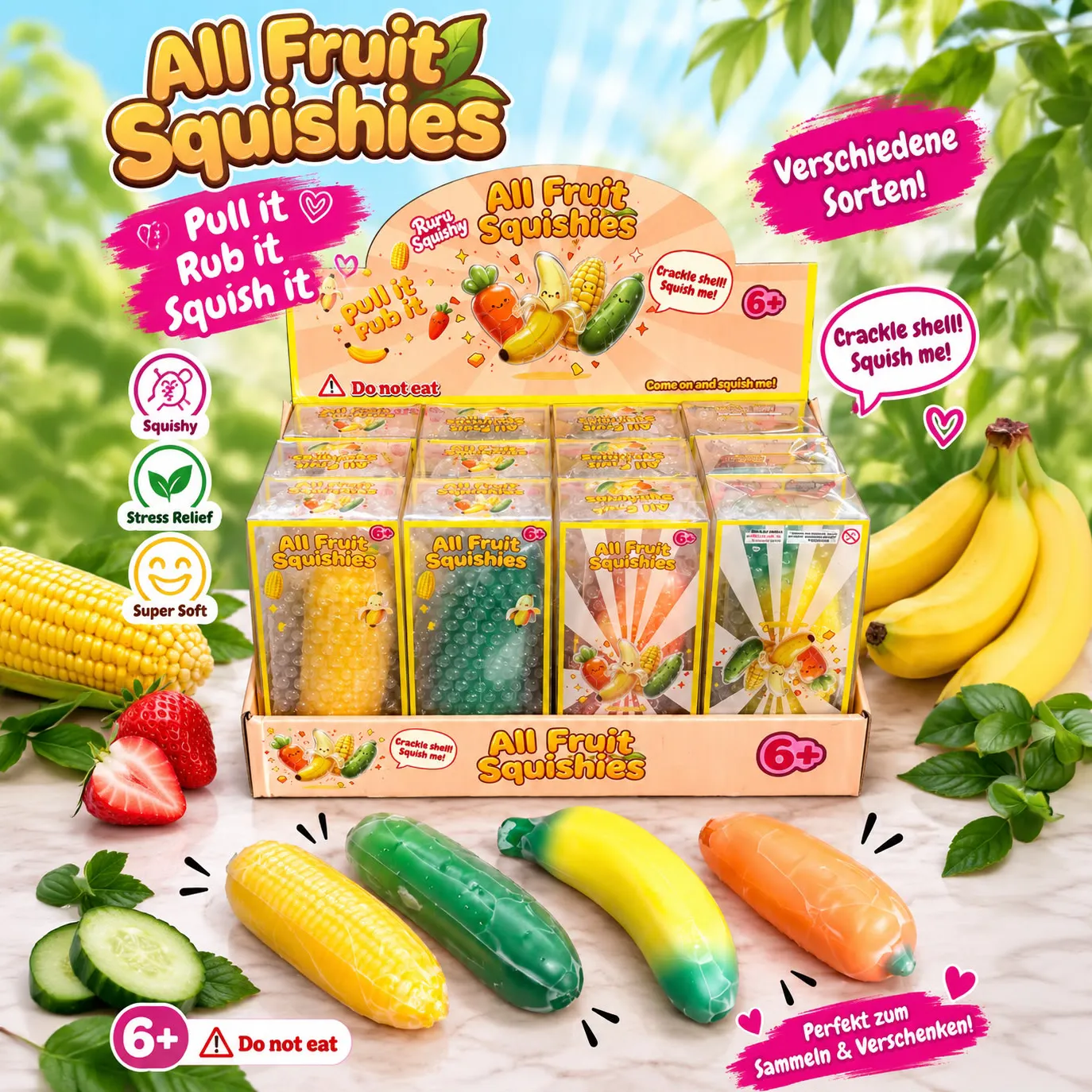 Squishy Crispy Fruit Mix VE: 12 Stück
