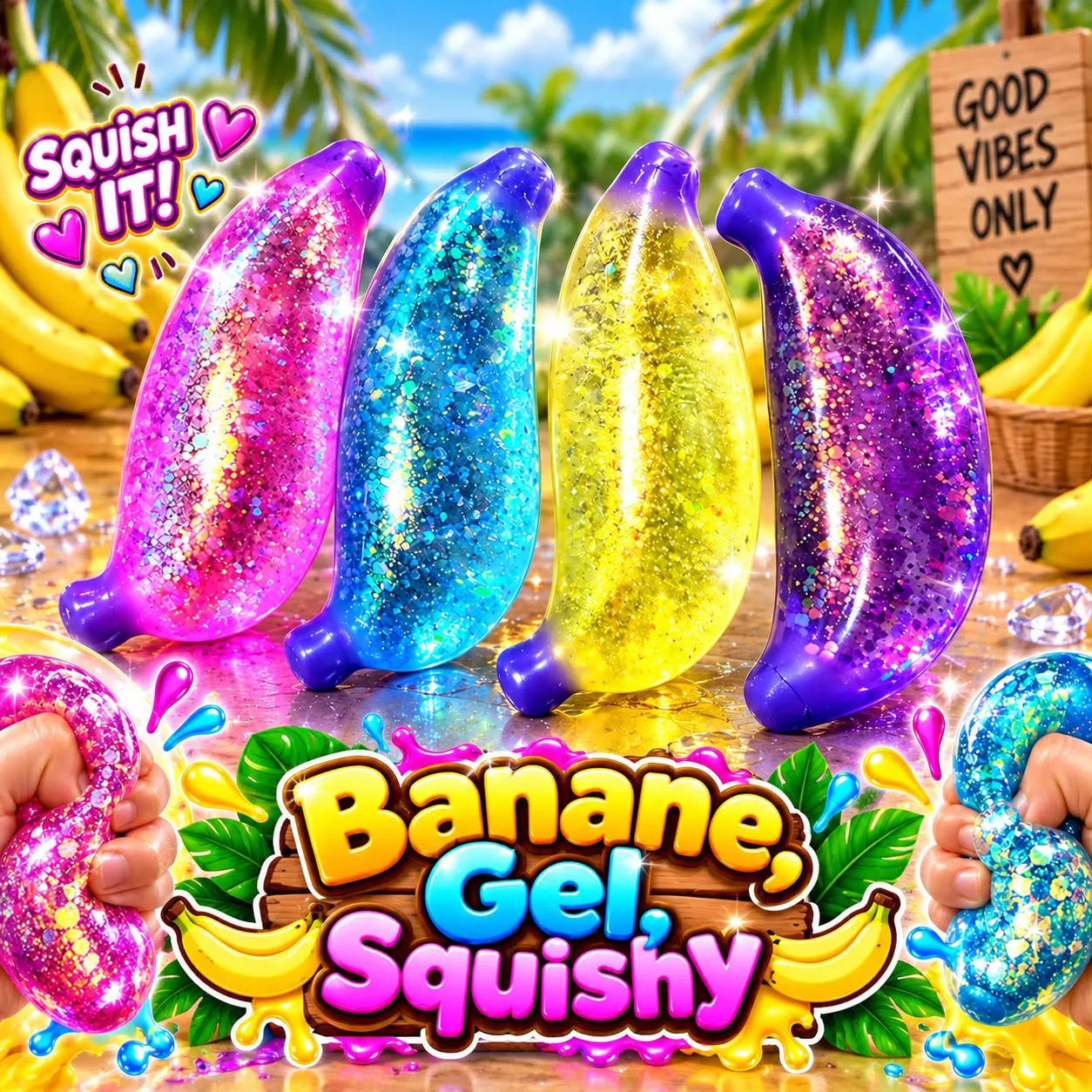 Squishy Banana Gel VE: 12 Stück