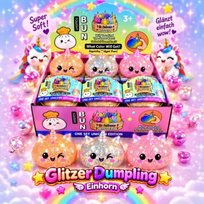 Dumpling Einhorn mit Perlen VE: 12 Stück