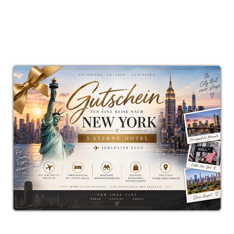 Reise nach New York – 5-Sterne-Hotel inkl. Flug