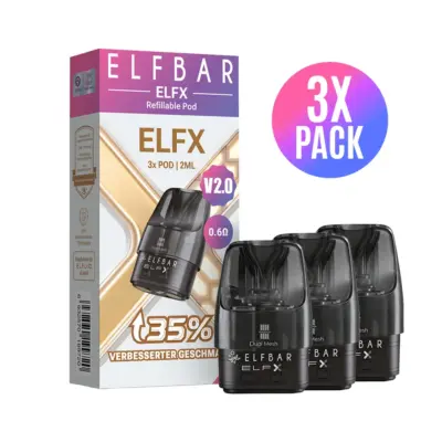 ELFX V2.0 – Refillable Pod – 3er Pack –  2ml