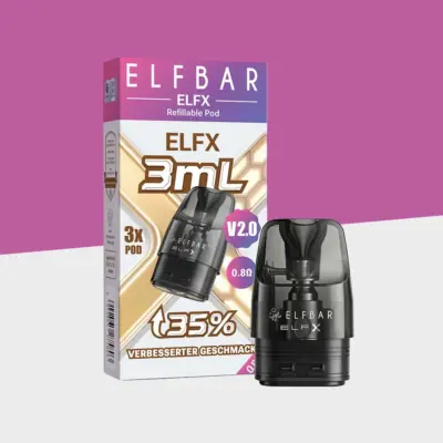 ELFX V2.0 – Refillable Pod – 3er Pack –  3ml, 0,8