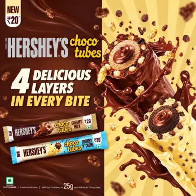 Herseys ChocoTube Cookies N Cream VE: 12 Stück x 23,6g