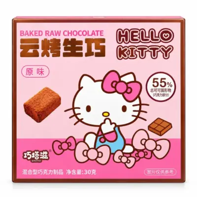 Hello Kitty Roasted Raw Chocolate Original VE: 48 Stück x 30g