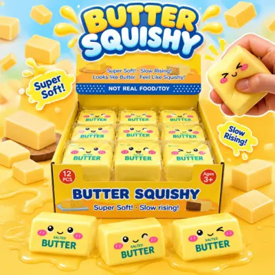Squishy Butter Smiley VE: 12 Stück